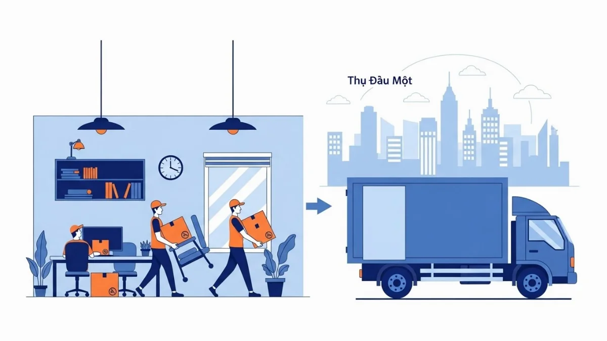 Đóng gói tài liệu cẩn thận trong dịch vụ chuyển văn phòng trọn gói