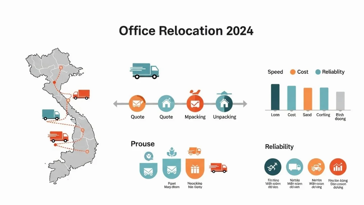 Đội ngũ nhân viên đang thực hiện tháo dỡ bàn ghế văn phòng chuyên nghiệp