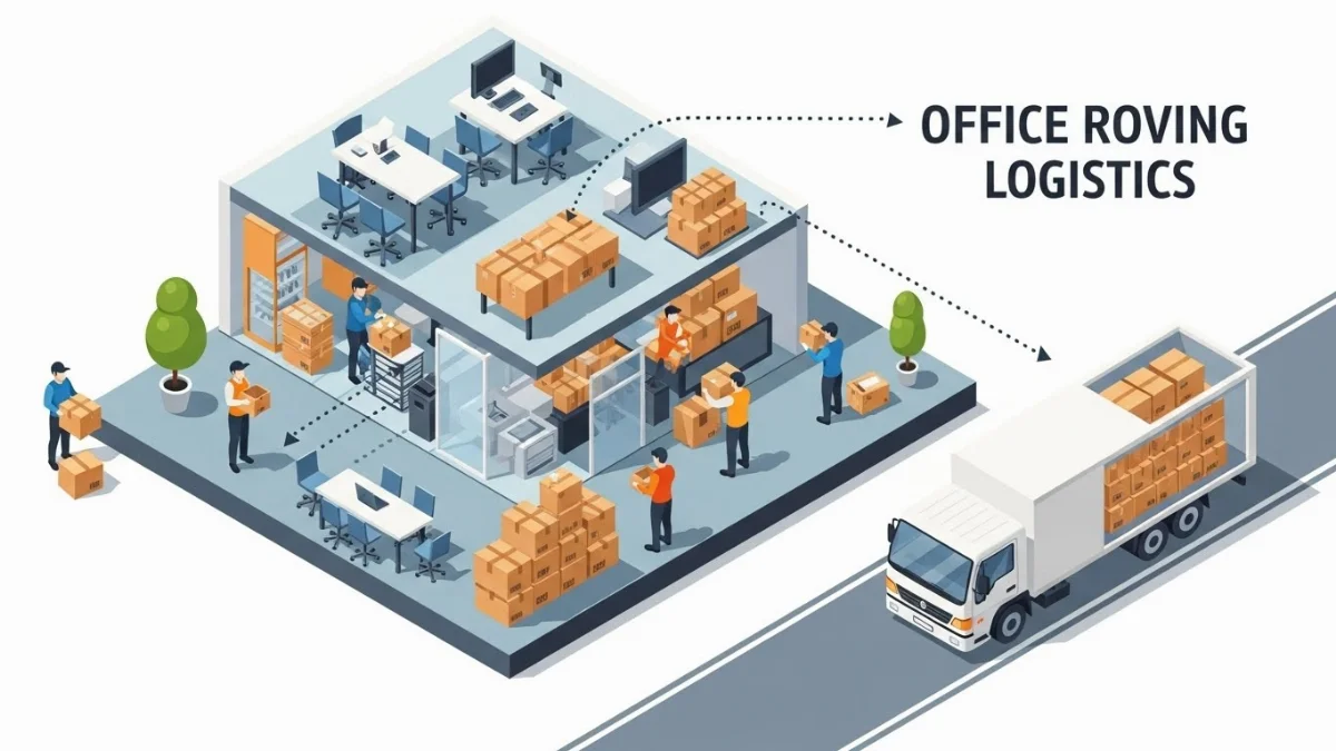 Văn phòng mới đã được sắp xếp gọn gàng và ngăn nắp sau khi chuyển dọn