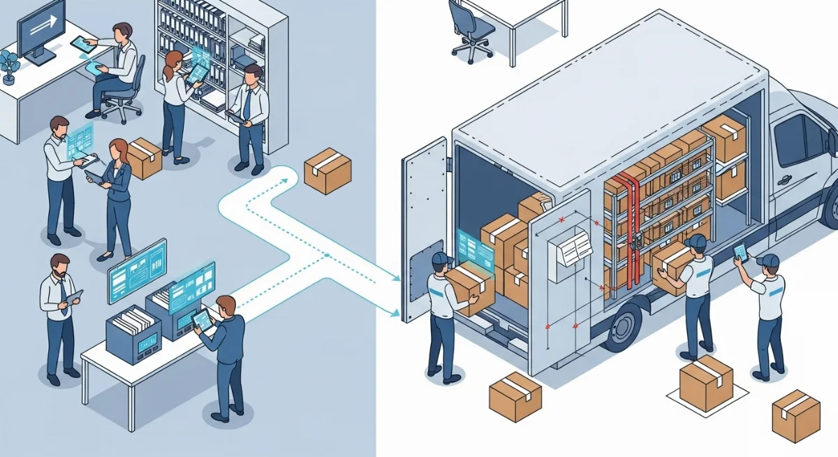 Cách ghi nhãn hồ sơ và đóng gói tài liệu khoa học trước khi chuyển văn phòng.