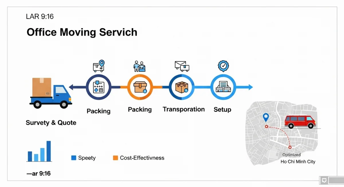 Công ty chuyển văn phòng tại TP.HCM đang vận chuyển hàng hóa
