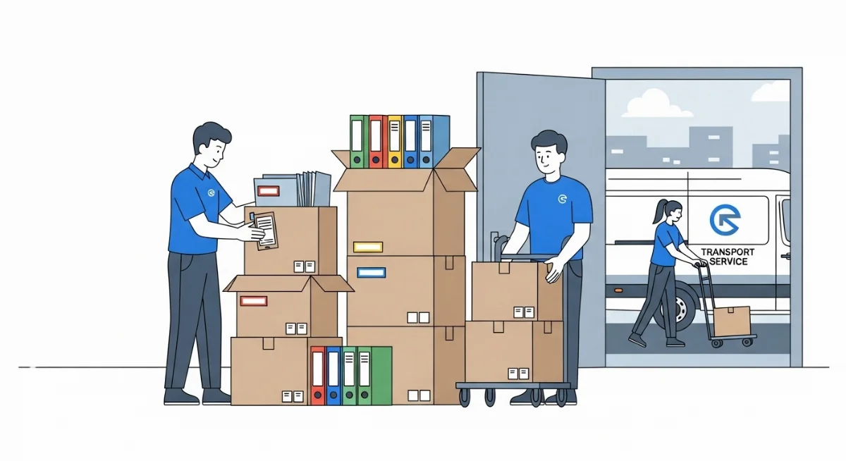 Phân loại hồ sơ theo mức độ quan trọng và phòng ban để đóng gói