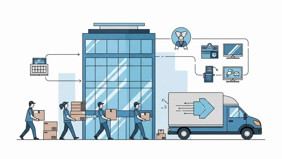 Quy trình chuyển văn phòng chuyên nghiệp tại Bến Cát, đảm bảo an toàn