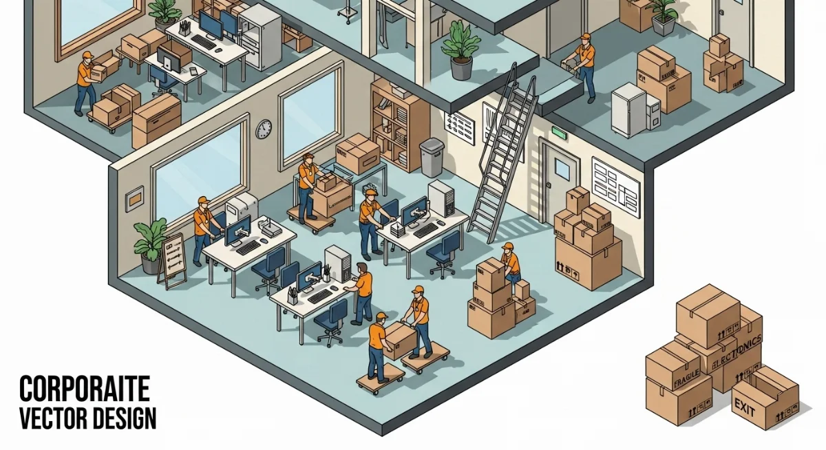 Xe tải chuyên dụng vận chuyển đồ đạc văn phòng an toàn