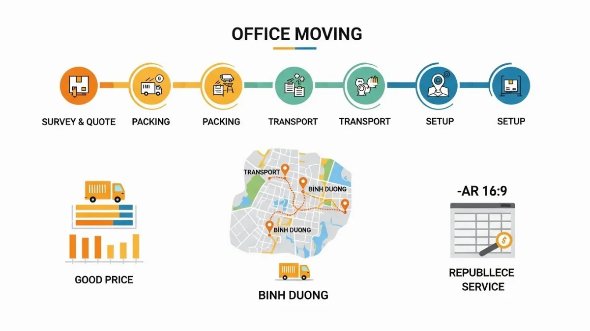 Chọn công ty chuyển văn phòng uy tín tại Bình Dương với kinh nghiệm và chuyên môn cao